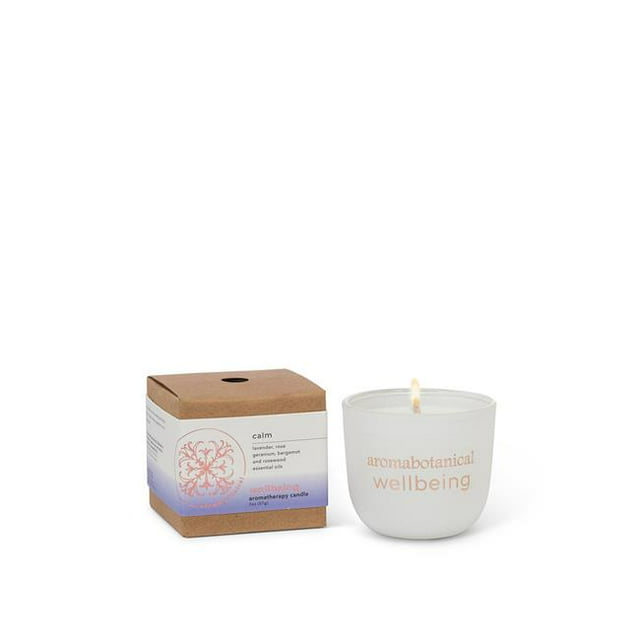 Abbott Collection Mini AB-16-WB--CA 2 Po Mini Bougie Calme&44; Blanc