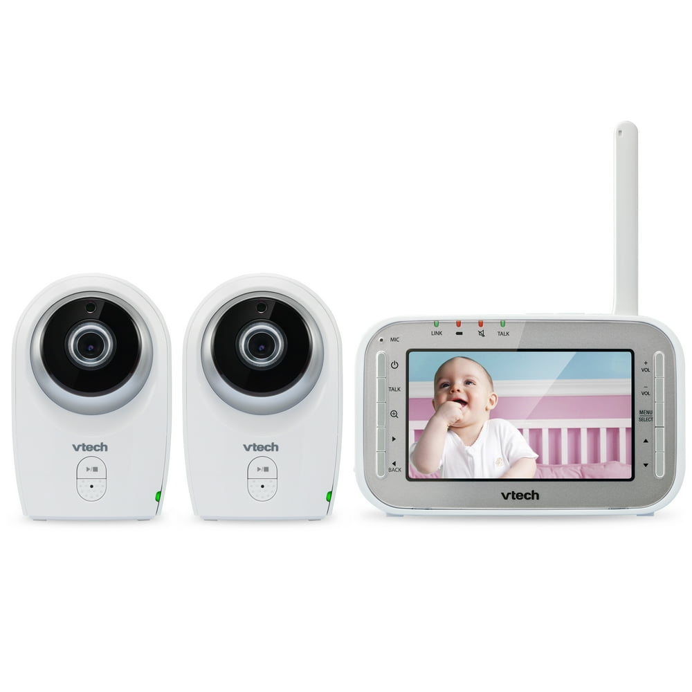 VTech VM3412, Video Baby Monitor, 2 Cameras, Night Vision Walmart