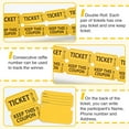 thumbnail image 3 of THOPBPRK 500 Raffle Tickets Double Roll, Raffle Tickets Roll with Name and Phone Number Information, Paper Raffle, Events, Class Reward & Door Prize for Halloweeen Christmas Party (Yellow), 3 of 10