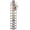 Grey, variant on Tall Narrow Shoe Rack 10-Tier Skinny Shoe Shelf Storage for 10-15 Pairs Shoes and Boots, Space Saving Corner Shoe Rack Organizer for Closet, Entryway, Garage, Living Room,White