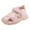Pink, variant on Otqutp Baby Girls Casual Shoes Fashion Light On LED Sandals Casual Children Boys Closed Toe Shoes Soft Sole Kids Beach Shoes