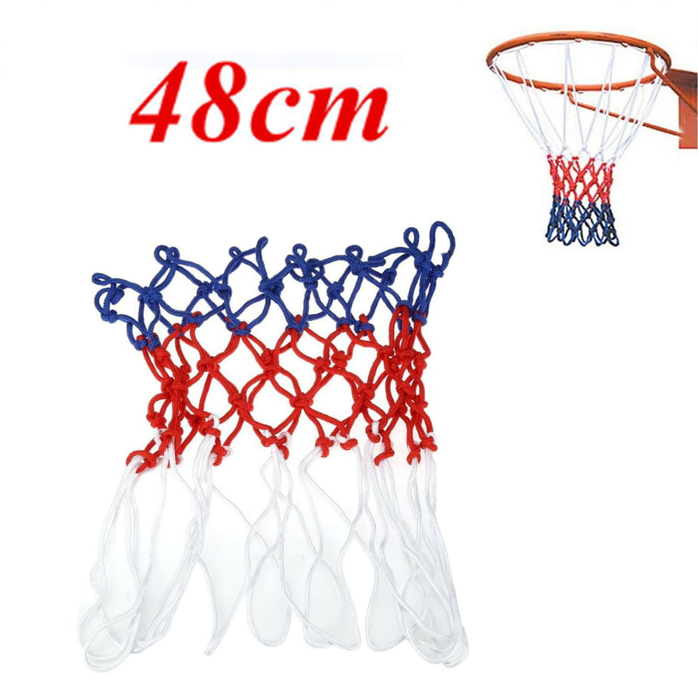 Basketball Net Hoop Netting Red White Blue Standard Nylon Goal Rim Mesh Durable 