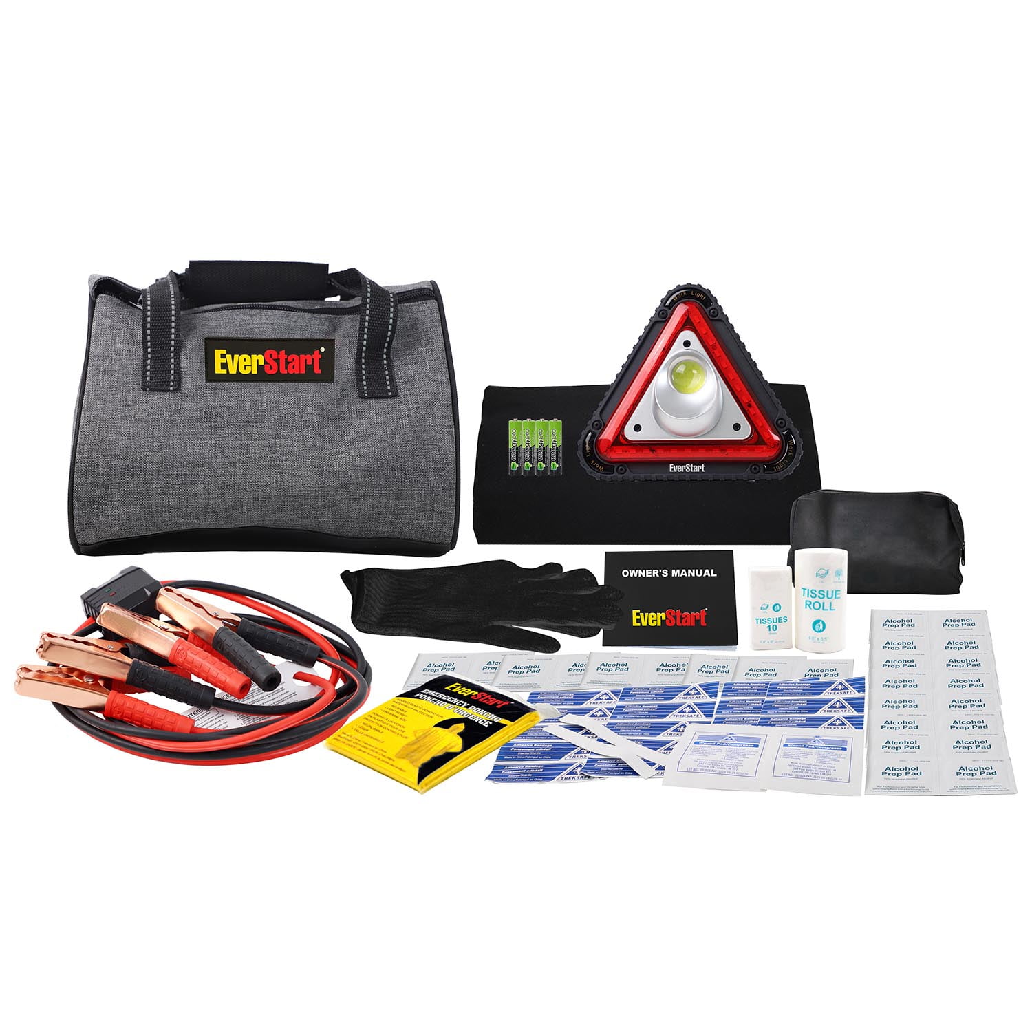 EverStart Road Trip Safety Kit with Booster Cables