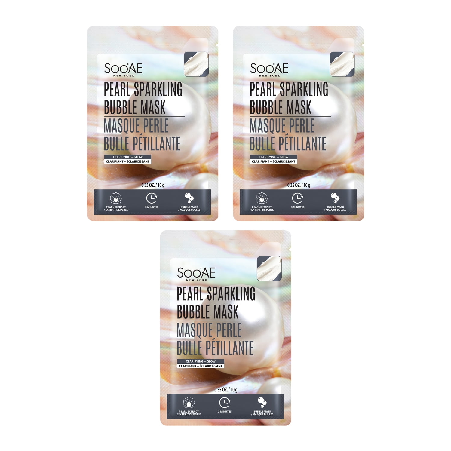 Soo'AE PEARL BUBBLE MASK - 3 ea