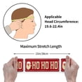 thumbnail image 6 of Naloa Ho Ho Ho Fashionable Sport Sweatband for Running, Yoga, Basketball - Head Circumference 19.6-22.4 inches, 6 of 9