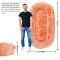 thumbnail image 3 of Human Sized Dog Bed for Adult People,71"x43.3"x10" Large Dog Bed for Men and Women, Washable Giant Dog Bed for Pets and Kids,Anti Slip Human Dog Bed with Storage Pocket, 3 of 8