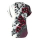 thumbnail image 4 of Vestidos Casuales Para Mujer, Blusas De Mujer De Moda Camiseta informal de manga corta con cuello en V y botones para mujer, 4 of 4