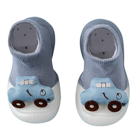 

Zlekejiko Baby Toddler Floor Socks Shoes Soft Bottom Non Slip Cartoon Pattern Baby Casual Shoes