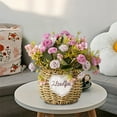 thumbnail image 5 of RXIRUCGD Artificial Flowers, Flower Basket Flower Arrangement Simulated Flowers Suitable For Mother's Day Easter Valentine's Day Gifts Most Home Kitchen Wedding Decoration,Purple, 5 of 7