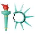 thumbnail image 2 of Statue of Liberty Crown and Set 4Th of July Photo Booth Props Fourth of July Party Decorations Patriotic Red and Gold Accessories 2 Piece Kit, 2 of 6