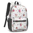 thumbnail image 2 of Pioneer Flower Floral Print Pattern 17" School Backpacks for Teens,Waterproof Oxford Fabric,S-Shape Padded Straps for School,Travel,Hiking,Camping, 2 of 6