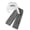 Gray, variant on hoksml Girls' 2-Piece Casual Outfit Letter Print Long Sleeve Tee and Cargo Pants, Versatile Tween Set
