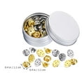 thumbnail image 3 of Miangastore of Multi-use Pin Backs Decorative Pin Back Clasp Replaceable Pin Backs Flat Clasp, 3 of 9