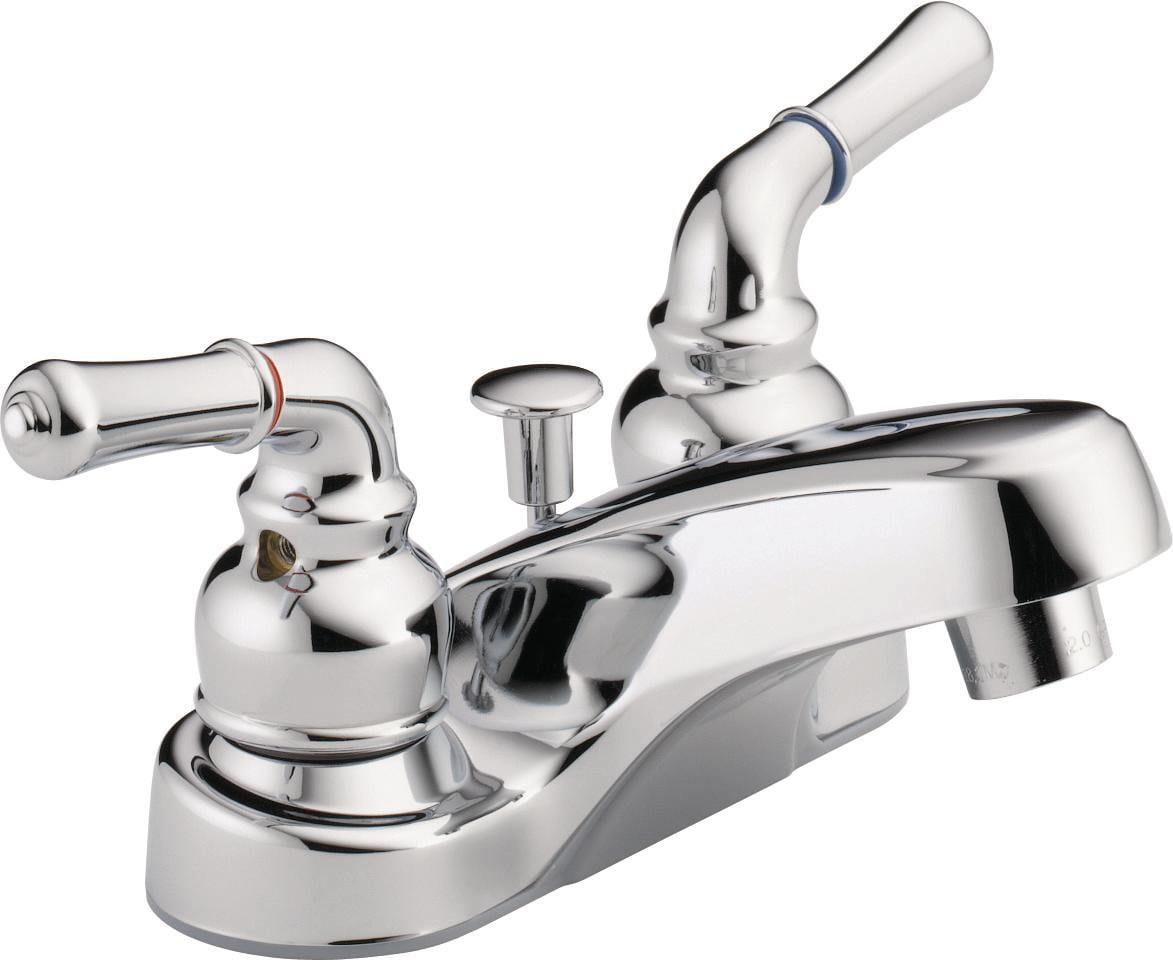 Peerless Choice Centerset Two Handle Bathroom Faucet In Chrome