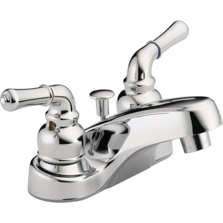 Peerless Choice Centerset Two Handle Bathroom Faucet in Chrome (Best Bathroom Faucets 2019)