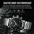 thumbnail image 4 of Swiss Brand Poedagar Sport Chronograph Men Watch Top Luxury Waterproof Luminous Stainless Steel Quartz Wristwatch Date Watches - Quartz Wristwatches, 4 of 6