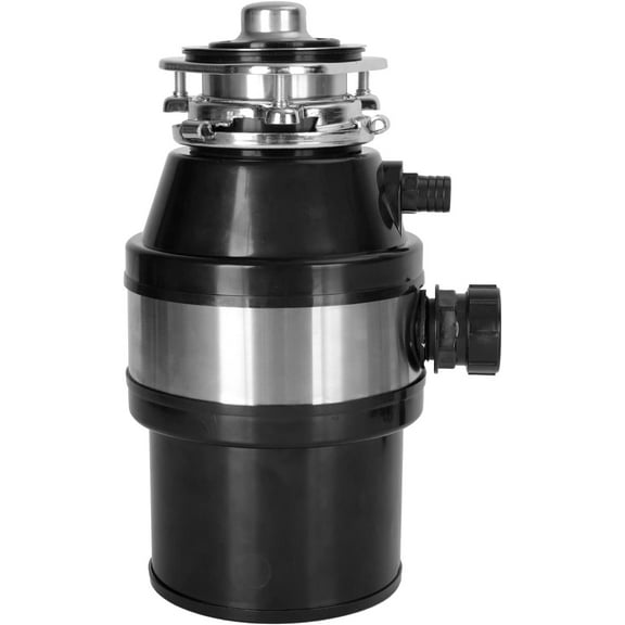 3/4 HP Under Sink Garbage Disposal - 2800 RPM Kitchen Food Waste Disposer with Plug and Safety Features