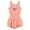 Peach pink, stitch & angel, variant on Disney Tangled Rapunzel Sleeveless Romper With Skirt Overlay Toddler to Big Kid