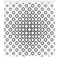 thumbnail image 3 of Ambesonne Abstract Shower Curtain, Trippy Fractal Rounds, 69"Wx84"L, Black and White, 3 of 3