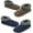 2-Pair Fleece Brown/Navy, variant on Cozylook 2-Pack Men's Low-Cut Slipper Socks with Grippy Soles, Warm Sherpa Lined Indoor House Shoes, Cozy  Gifts for Him, Adult Sizes 10-11