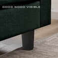 thumbnail image 4 of Pingliang Home Convertible Sectional Sofa with Storage Ottoman and Side Storage Pockets,Modern 4 Seat L Shaped Couch with 19.3" Seat Depth for Living Room Office Apartment Studio,Green, 4 of 11