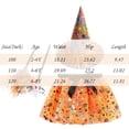 thumbnail image 3 of choiix Witch Tutu Skirt and Hat Set with Broomstick Halloween Costume Outfit with Printed Tulle Skirt and Witch Hat Cosplay Outfit for Party 120, 3 of 9