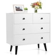 thumbnail image 1 of Gymax Commode de Rangement à 4 Tiroirs Armoire de Rangement Organisateur, 1 of 9