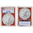 Collectible 2026 $1 American Silver Eagle PCGS MS70 FS Flag Label Red ...