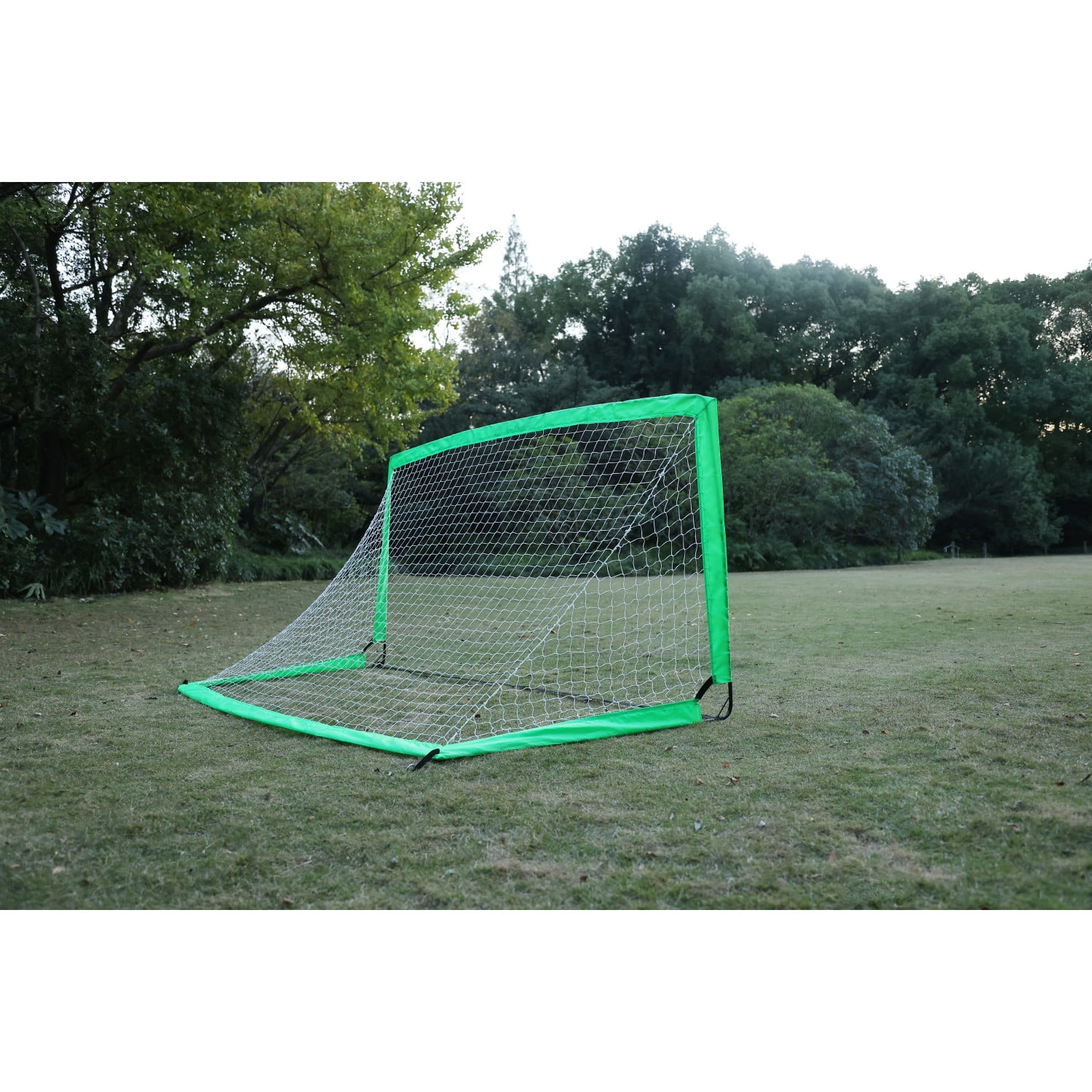 Reebok Portable Soccer Goal – 6.5 x 3.25 ft Soccer Net for Kids – Backyard Training Goal with Carry Bag-Green