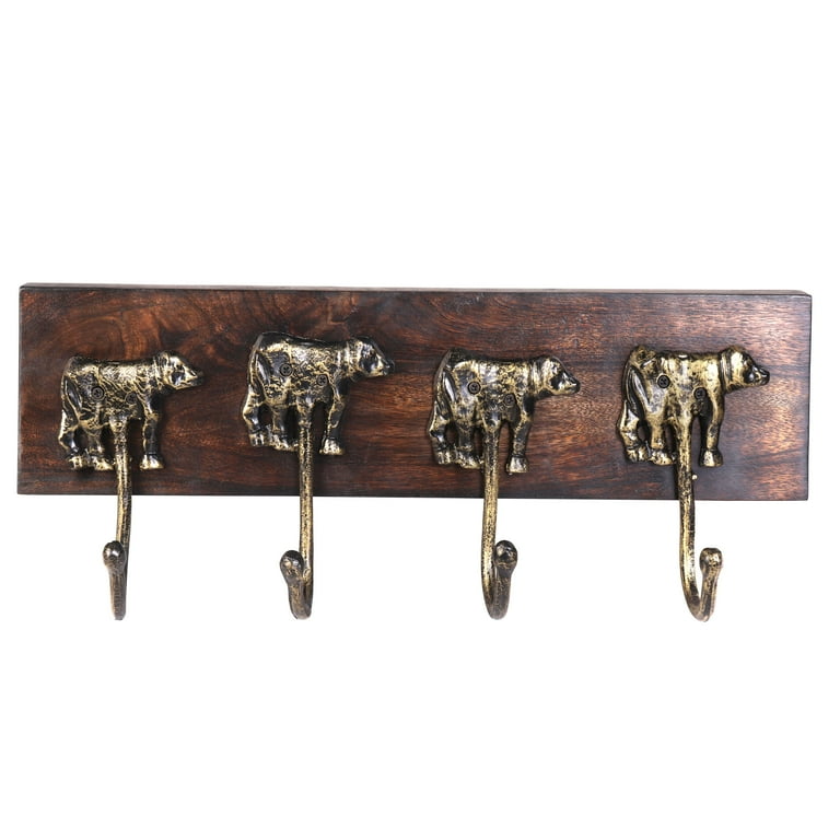 Amber Rustic Wall Hook Rack 