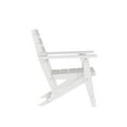 thumbnail image 6 of Flash Furniture Commercial 5 Piece Adirondack Dining Set with 48" Round Indoor/Outdoor Recycled HDPE Table and 4 Chairs with Cupholders in White, 6 of 15