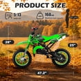 thumbnail image 5 of Gpower Gasoline 49cc Dirt Bike for Kids 13-17,2-Stroke Gas Power Mini Dirt Bike,Green, 5 of 10