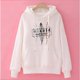 thumbnail image 1 of Nueva Moda De Las Mujeres Caliente tops Otoño Invierno Casual Abrigo Con Capucha Suelta Sudadera Patrón De Plumas Jersey, 1 of 4