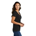 thumbnail image 3 of Land Of The Free Home of the Brave Ladies' Short Sleeve Soft Feel V-Neck Veterans Day T-shirt, 3 of 3