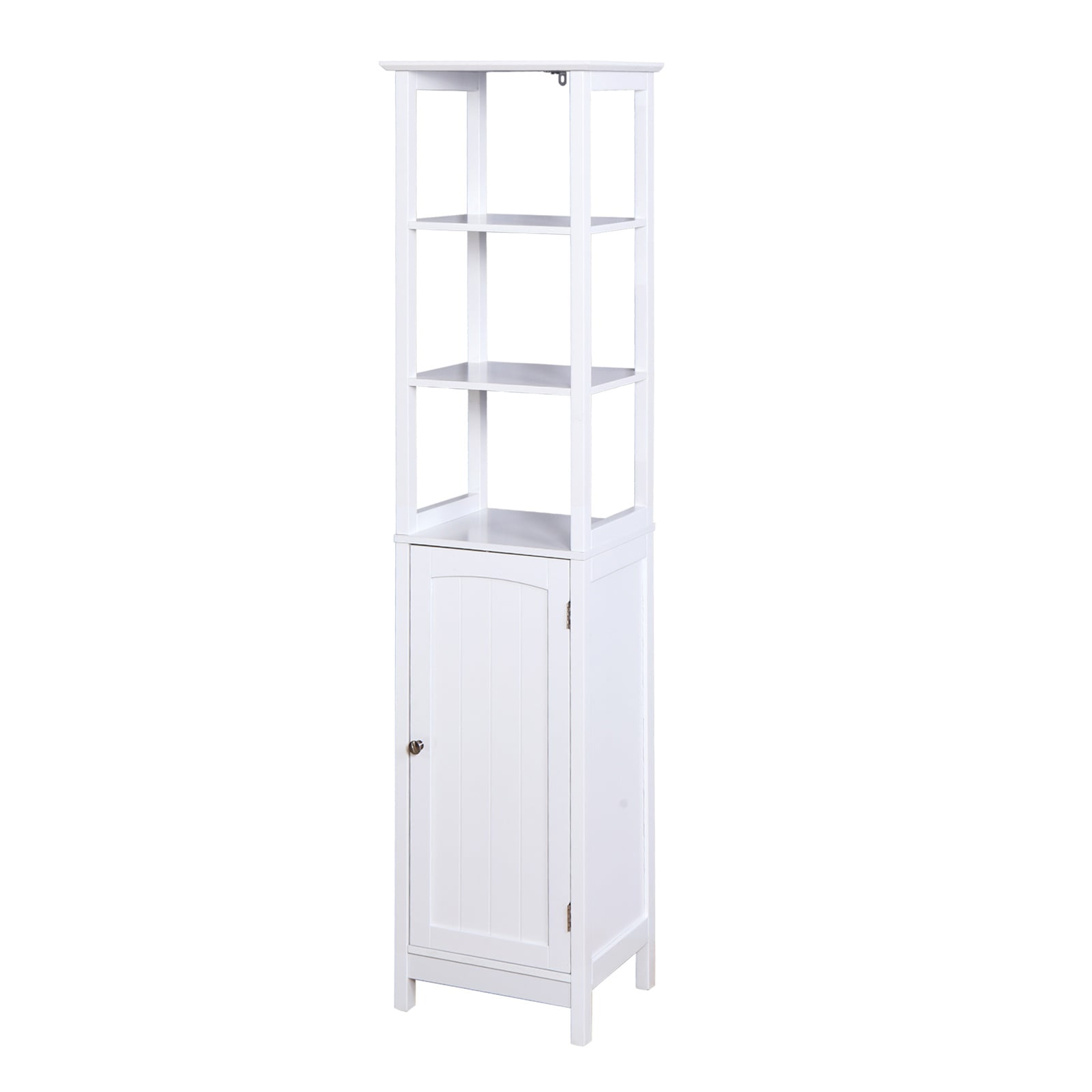 Living Room Floor Cabinet with Adjustable Shelf, Bathroom Storage Cabinet with 3 Shelve Living Room Floor Cabinet with Adjustable Shelf, Bathroom Storage Cabinet with 3 Shelve