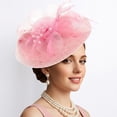 thumbnail image 2 of SRZYMJ Floral Wedding Hat for Womens Tea Party Fascinators Kentucky Derby Hats, 2 of 4