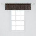 thumbnail image 2 of Ambesonne Green and Purple Valance Pack of 2, Fleur de Lis Motif, 54"X12", Charcoal Grey Multicolor, 2 of 4