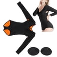 thumbnail image 4 of Long Sleeve Leotard Top Breathable Lift Buttocks Long Sleeve Body Shapewear Tighten Belly with 2 Chest Pads for Women for Winner Wear ANGGREK Otros, 4 of 8