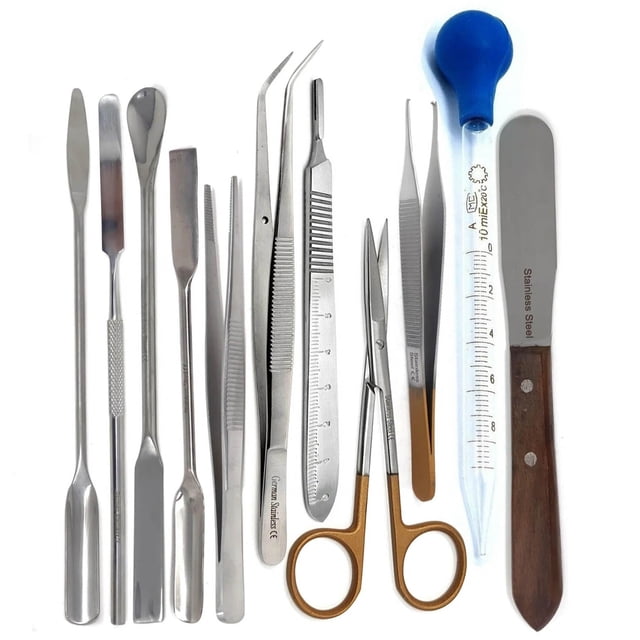 Kit de Instrumentos de Laboratorio A2Z SCILAB 11 Piezas Acero Inoxidable