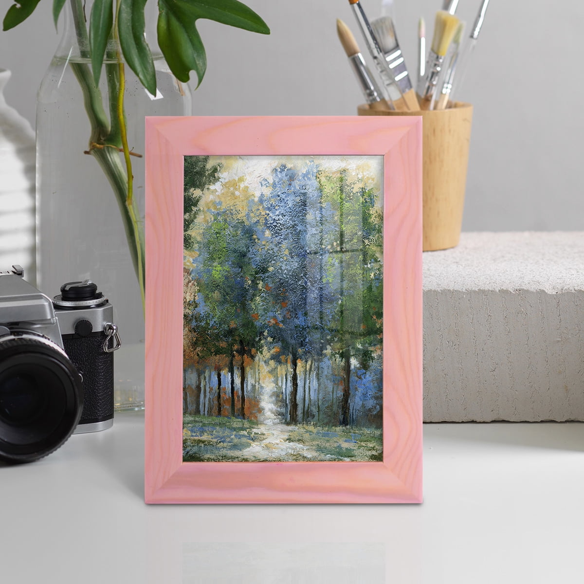 Afternoon Light -Framed Print w/glass-Sunset Pink