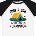 thumbnail image 4 of Inktastic Just a Girl Who Loves Camping Girls Toddler T-Shirt, 4 of 5