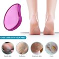 thumbnail image 3 of Lima para pies, removedor de callos de cristal nano, herramientas de pedicura para el cuidado de los pies para piel muerta, dura, agrietada, gruesa y seca, color rojo rosa, 3 of 5