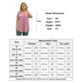 thumbnail image 5 of VERABENDI Women's Plus Size Tops Summer Short Sleeve Lady Tunic Shirts Lace Splicing Blouses,M-4XL, 5 of 8