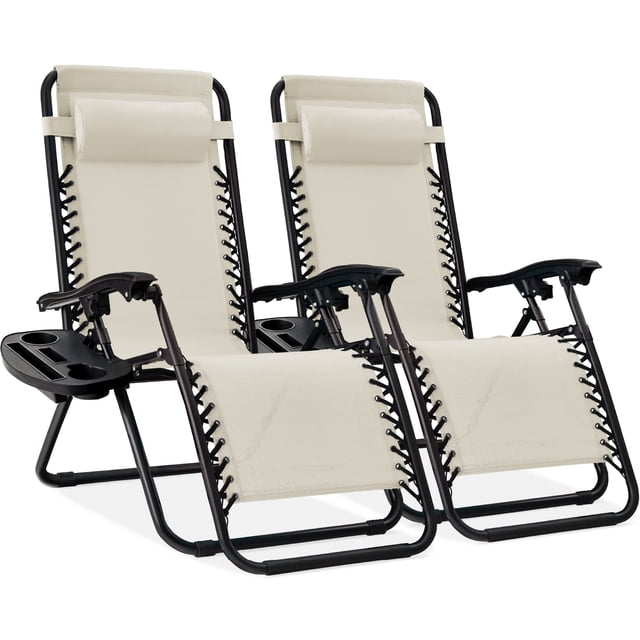 Sillón Zero Gravity Best Choice de malla de acero, juego de 2