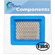 8-Pack Replacement for Briggs & Stratton 80200 Series (2428 Engine) Flat Air Filter Cartridge - Compatible with Briggs & Stratton 491588S Filter