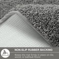 thumbnail image 4 of Alfombras de baño B BENRON extrasuaves y absorbentes, color gris, 4 of 7