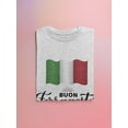 thumbnail image 3 of Buon Ferragosto Italy Flag T-Shirt Men -Image by Shutterstock, Male XX-Large, 3 of 4