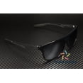 thumbnail image 3 of PUMA PU0221S 001 Black Shiny Silver Rectangular Squared 60 mm Men's Sunglasses, 3 of 6