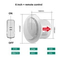thumbnail image 2 of 4 Inch 6 Inch Ventilating Fan Bathroom Wall Mute Household Exhaust Fan Kitchen Remote Control Exhaust Fan ,High Power, 2 of 7