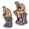 thumbnail image 4 of Escultura de Pensador, Materiales de Resina de Alta Ampliamental Utilizado Figurado Colrecionable de Mano de Obra exquisita para Colega para la familia para la biblioteca, 4 of 7